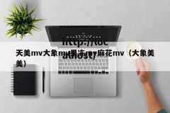 天美mv大象mv果冻mv麻花mv（大象美美）